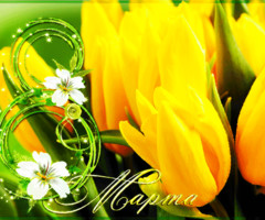 Желтые тюльпаны 8 марта