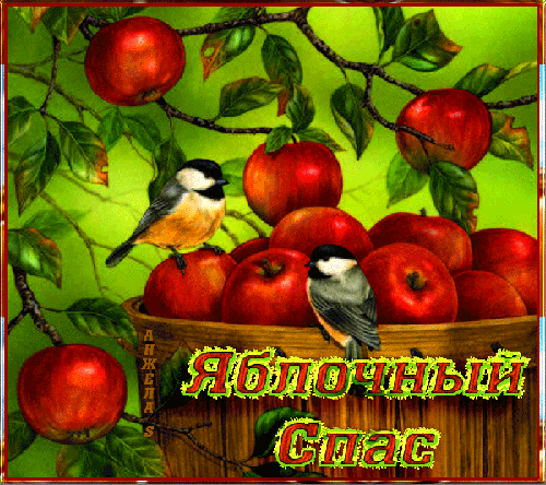 Открытка Яблочный Спас - Яблочный спас - Преображение Господне,поздравления, картинки, открытки, анимация