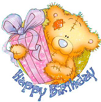 С днем рождения от Тедди - С Днем рождения детям,поздравления, картинки, открытки, анимация