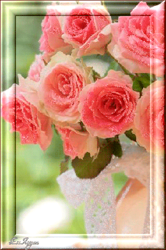 Букетик нежных роз - Открытки с цветами,поздравления, картинки, открытки, анимация