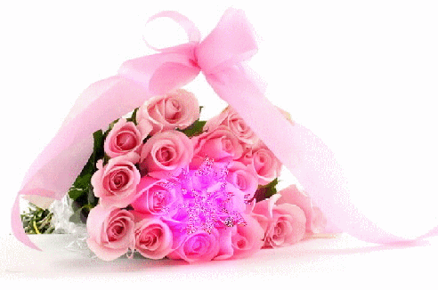 Розовые розы букет - Открытки с цветами,поздравления, картинки, открытки, анимация