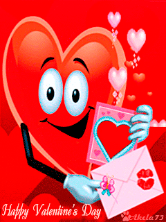 Сердечко валентинка - Открытки с днём влюблённых 14 февраля,поздравления, картинки, открытки, анимация